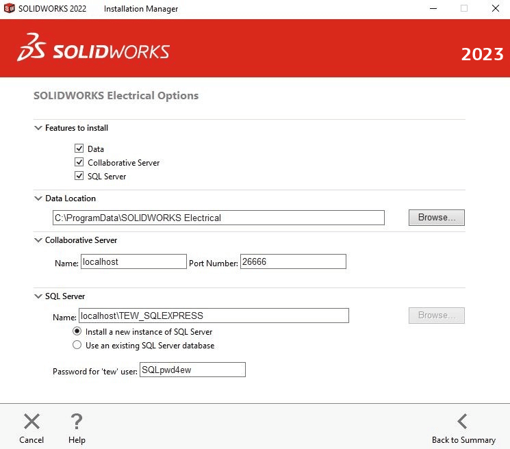 To install SOLIDWORKS Electrical 2023, you may need to set up a new SQL instance. This is an example for you to use as a guide.